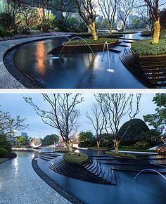 景觀水景與景觀藝術的交融